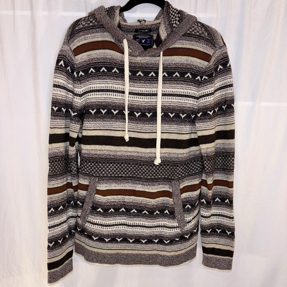 American Eagle Outfitters Southwestern Sweater Hoodie Boho Aztec Men’s Size SM